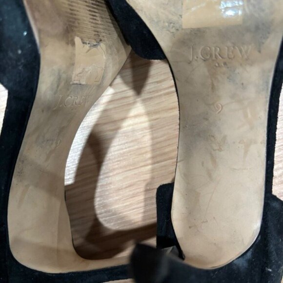 J.Crew Factory Women’s Black Suede D’Orsay Pumps - Size 8 - Picture 3 of 13